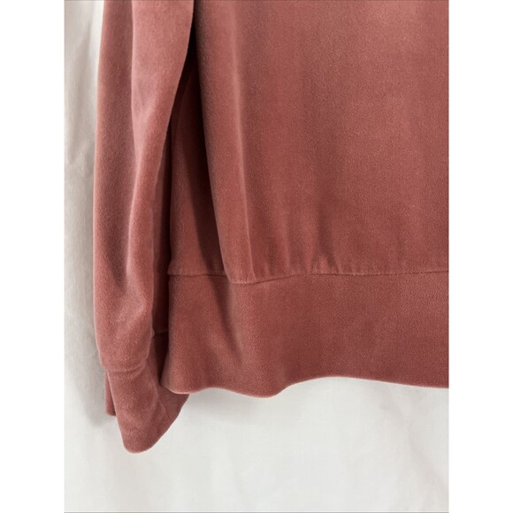 Soma Wkend SOFT Velour Rose Pullover Pajama Sweater Comfort Top Size L EUC - Picture 6 of 9